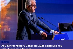 亚足联官方：亚洲杯从2032年开始，由奇数年举办改为偶数年举办